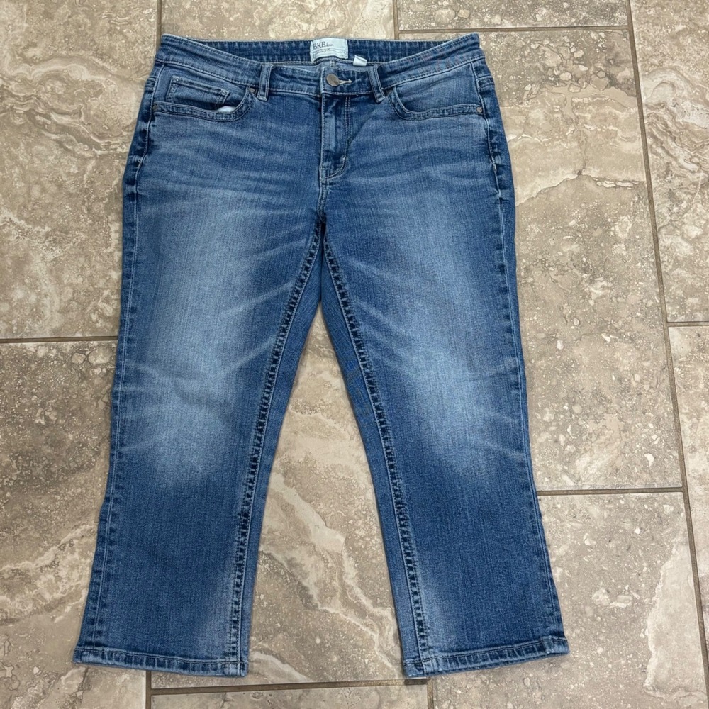 BKE Payton‎ Capri Jeans Womens 29 Medium Wash Stretch Denim Cropped #387146